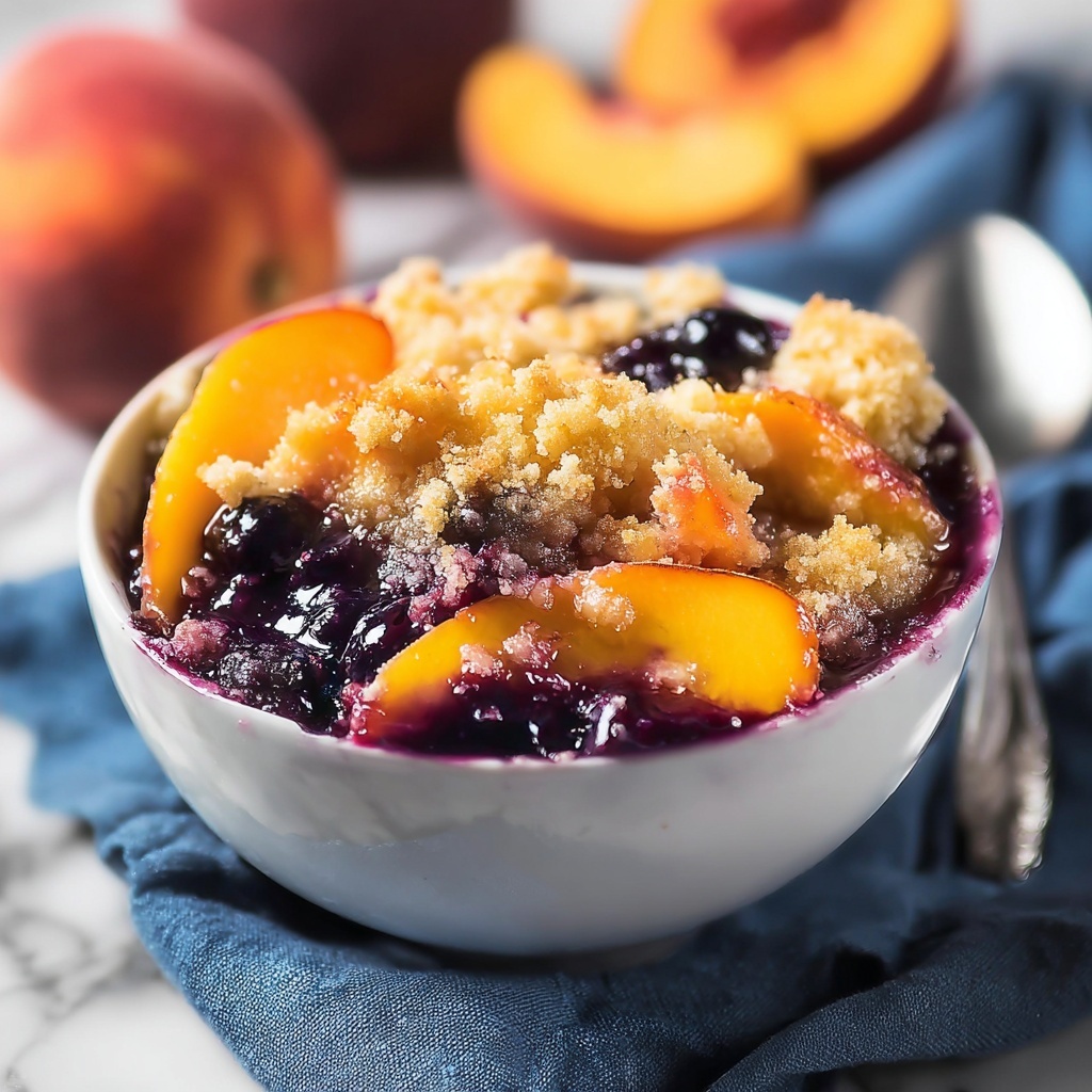 Crockpot Blueberry Peach Cobbler Recipe - Recipe Image