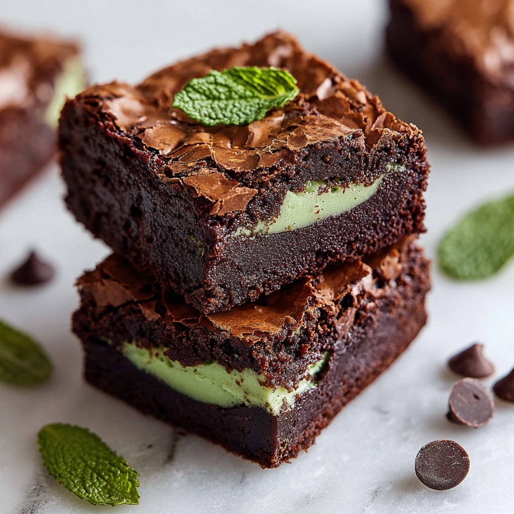 Delicious Mint Brownies Recipe - Recipe Image