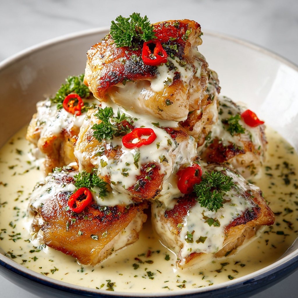 Turkish Chicken with Creamy White Sauce Recipe - Recipe Image