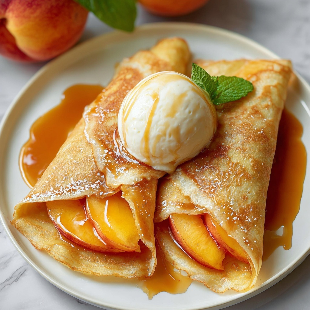 Peach Pie Enchiladas Recipe - Recipe Image