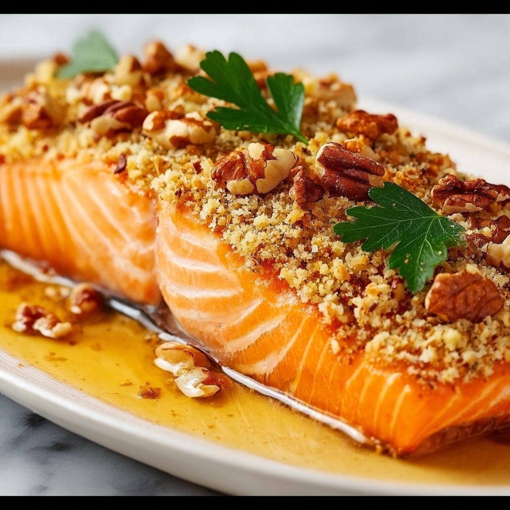 Pecan Crusted Salmon: A Deliciously Nutty Delight Recipe - Recipe Image