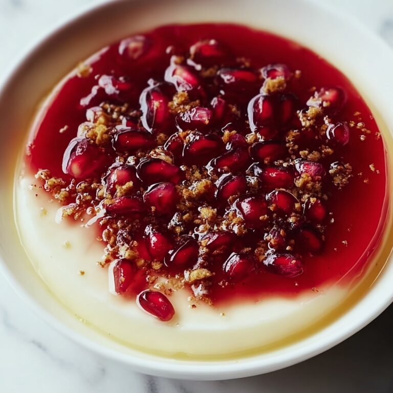 Greek Yogurt Cheesecake with Pomegranate Syrup Recipe