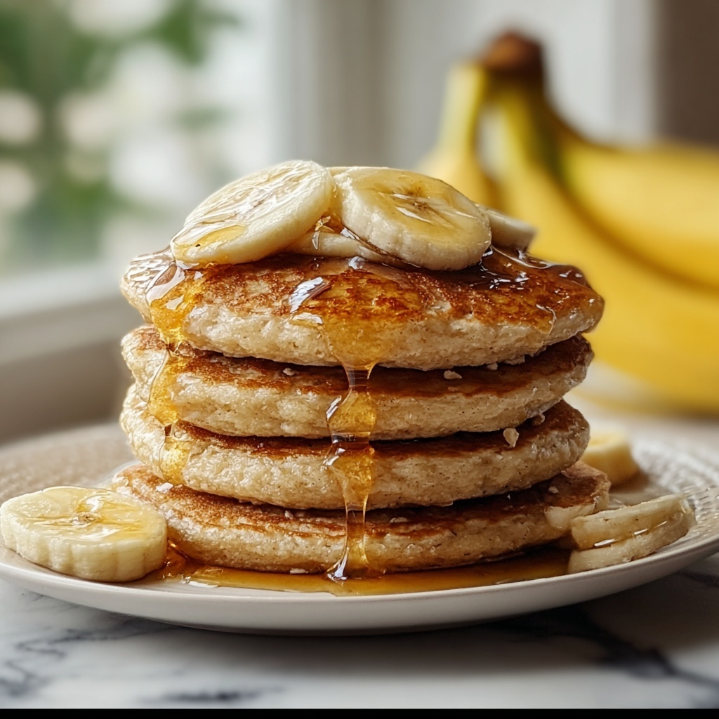 Cottage Cheese Banana Oatmeal Protein Pancakes Recipe - Recipe Image