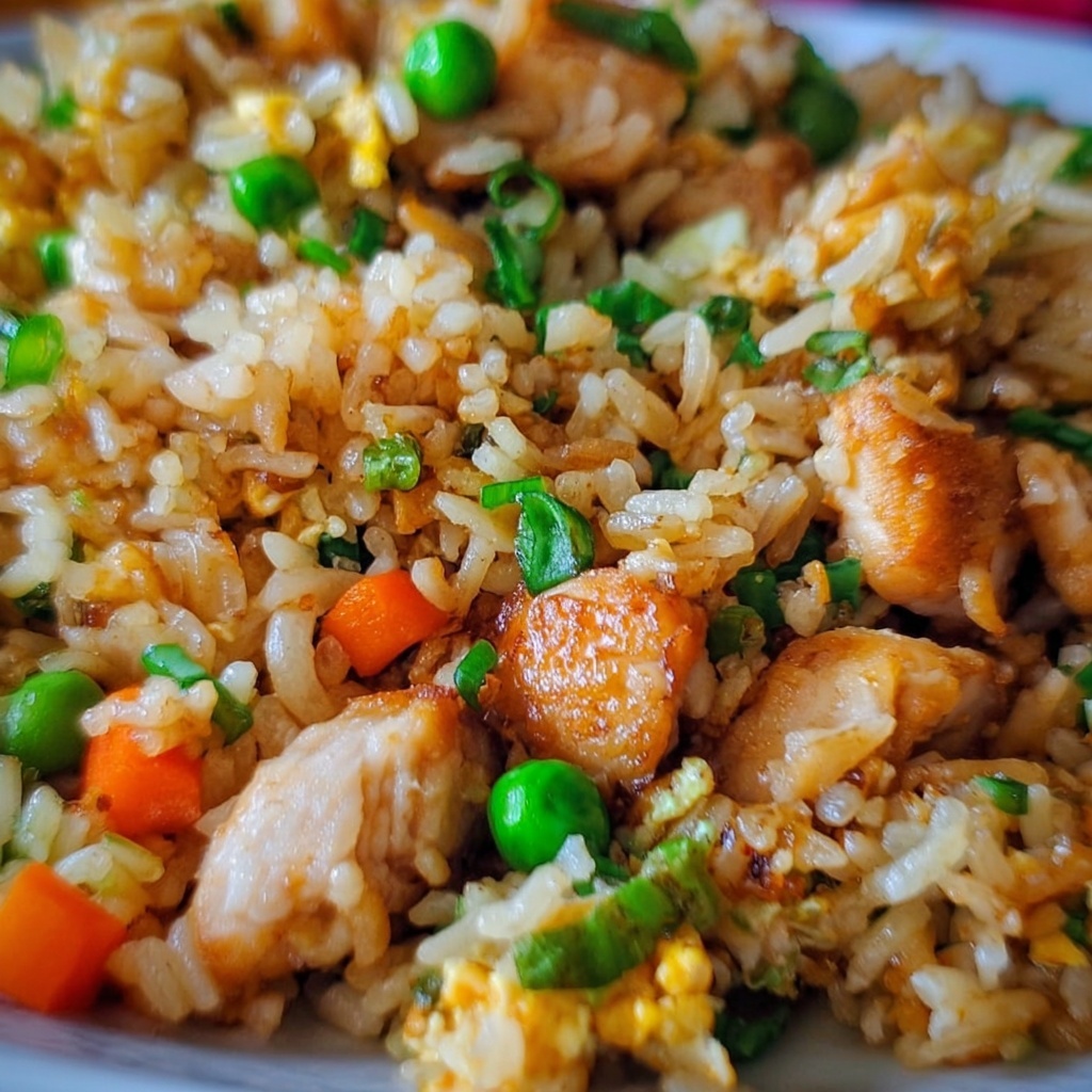 Easy Chicken Fried Rice Recipe - Recipe Image