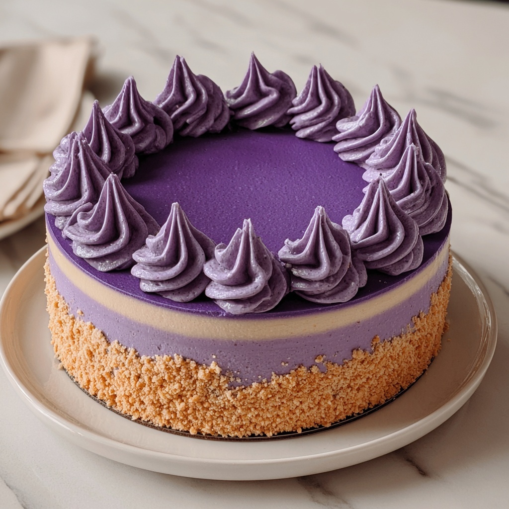 Ube Cheesecake Recipe - Recipe Image