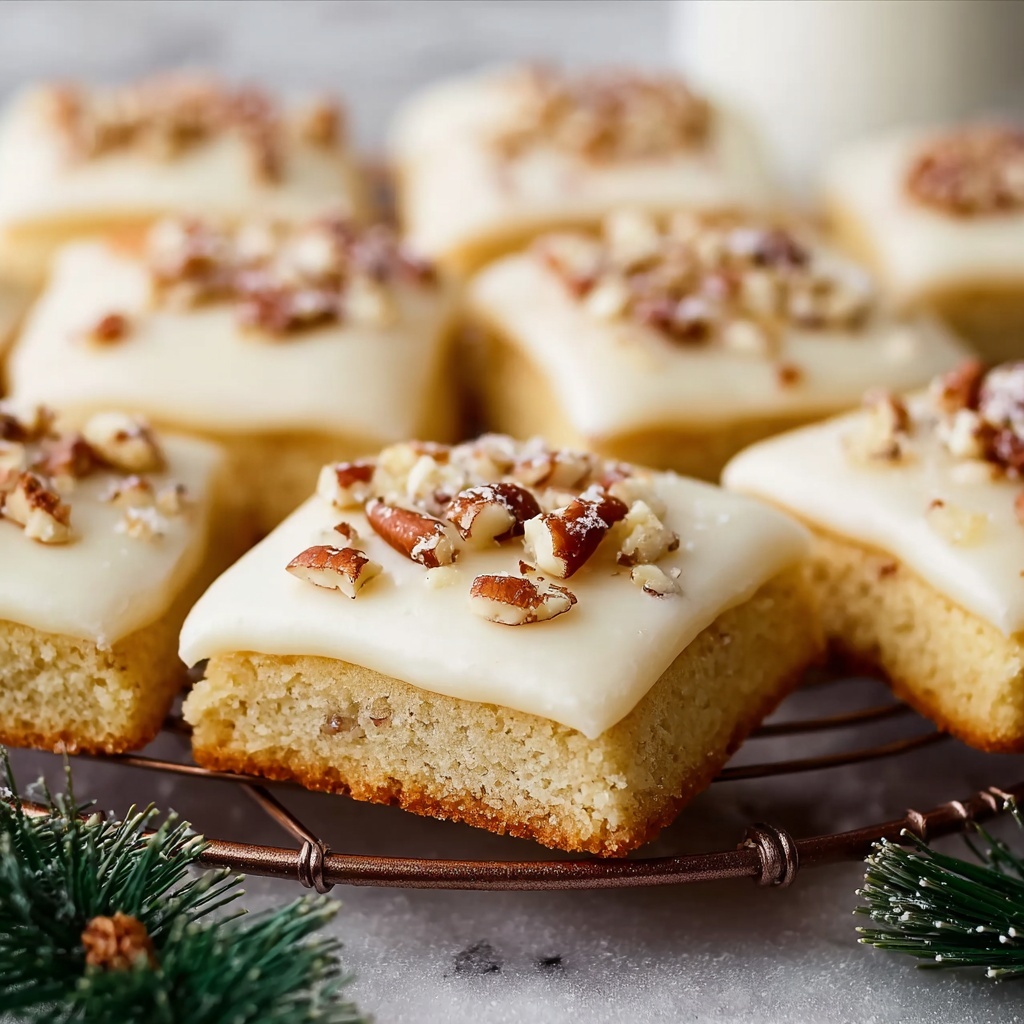 Pecan Sugar Cookies with Brown Butter Icing Recipe - Recipe Image