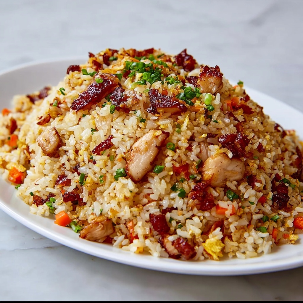 BBQ Chicken Fried Rice Recipe - Recipe Image