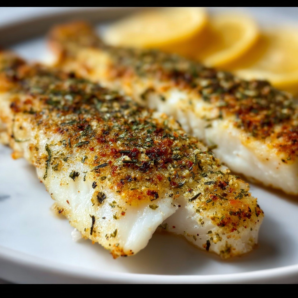 Herb-Crusted Tilapia Recipe - Recipe Image