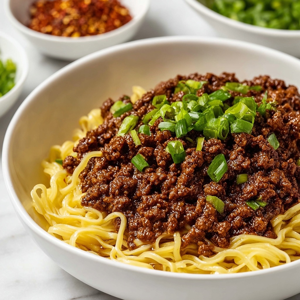 Mongolian Ground Beef and Noodles Recipe - Recipe Image