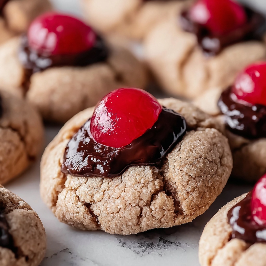 Chocolate Cherry Blossom Cookies Recipe - Recipe Image