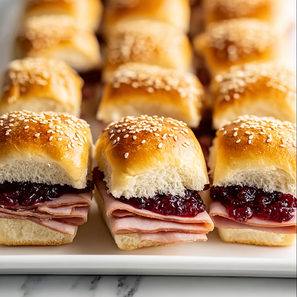 Turkey Cranberry Sliders Recipe - Recipe Image