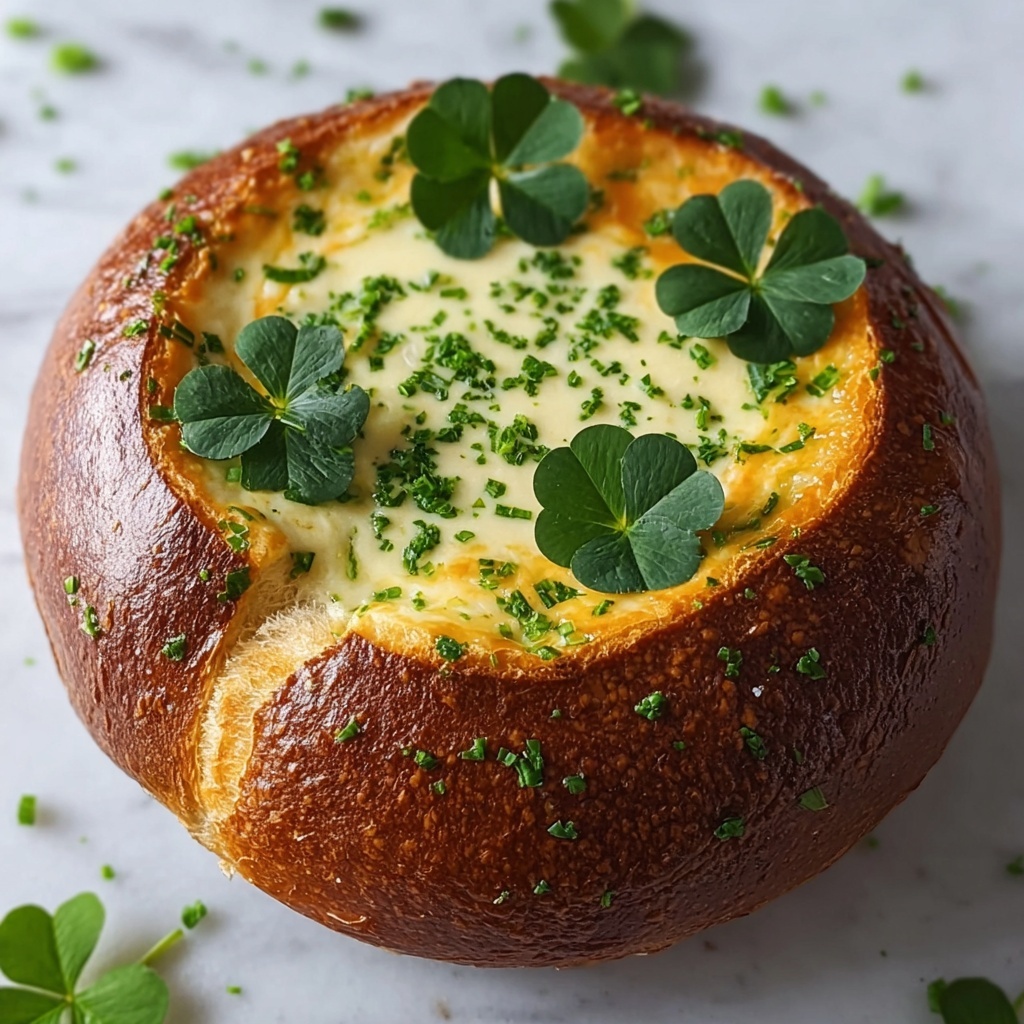 Clover-Shaped Bread Bowl Recipe - Recipe Image