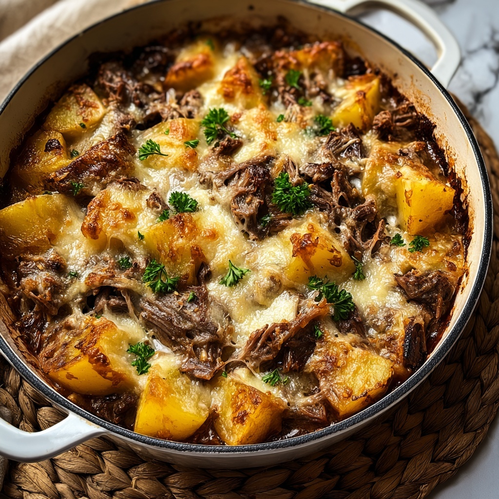 Cowboy Steak and Potato Casserole Recipe - Recipe Image