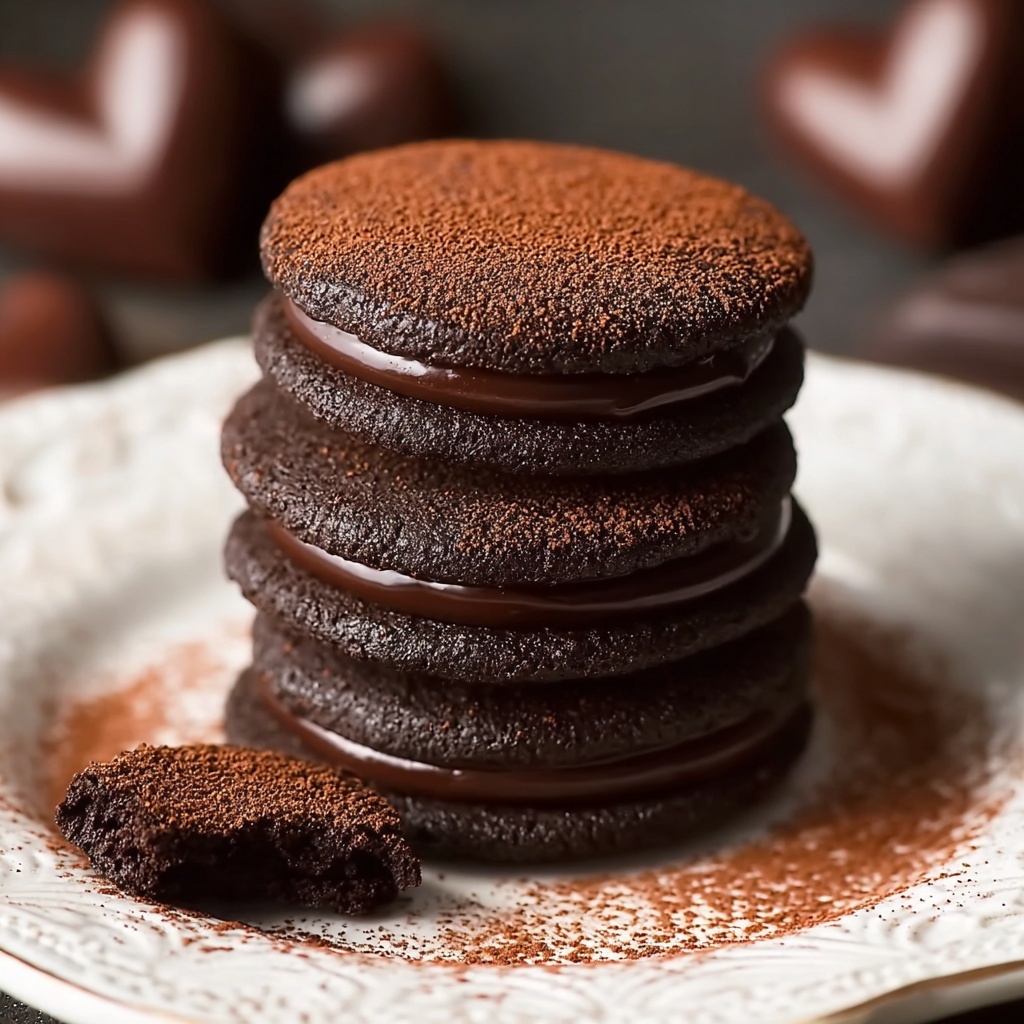 Chocolate Ganache Sandwich Cookies Recipe - Recipe Image