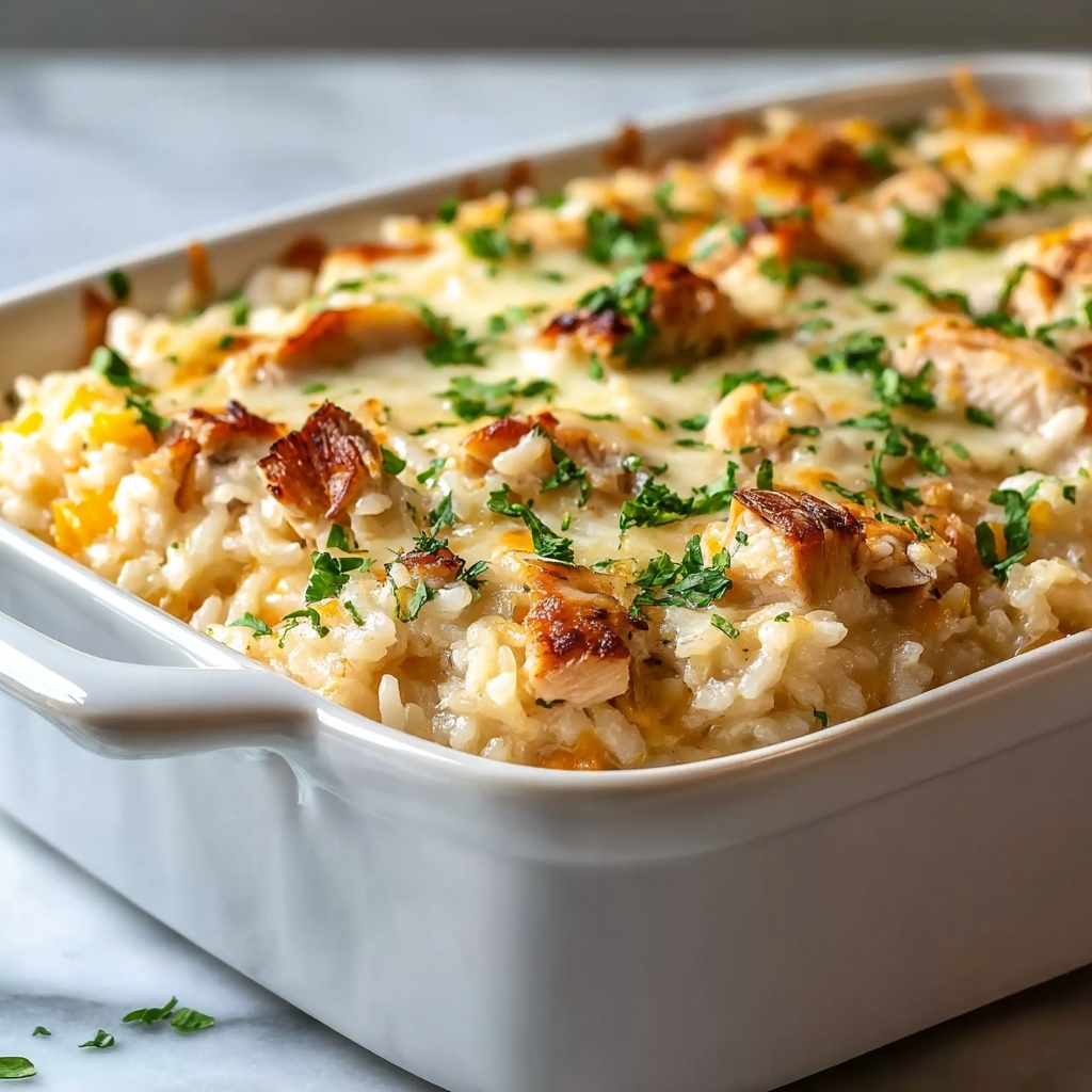 Easy Chicken and Rice Casserole Recipe - Recipe Image