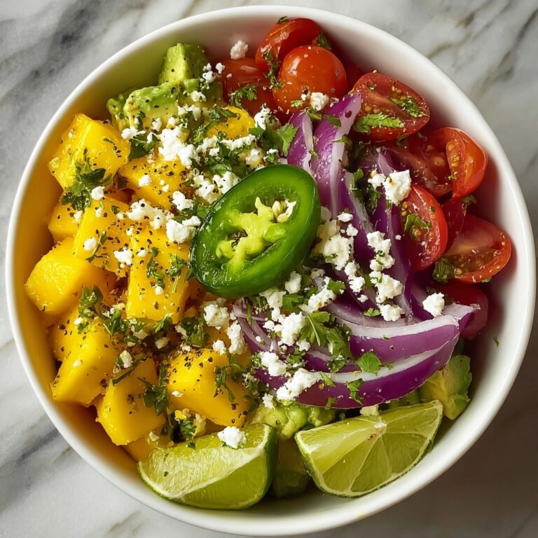 Avocado Mango Salad with Lime Dressing Recipe