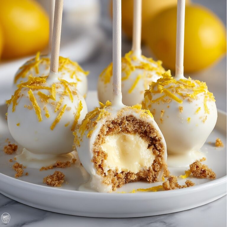 Lemon Meringue Cake Pops Recipe