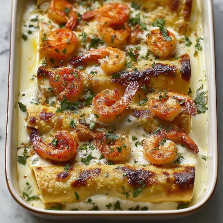 Roasted Shrimp Enchiladas with Jalapeño Cream Sauce Recipe