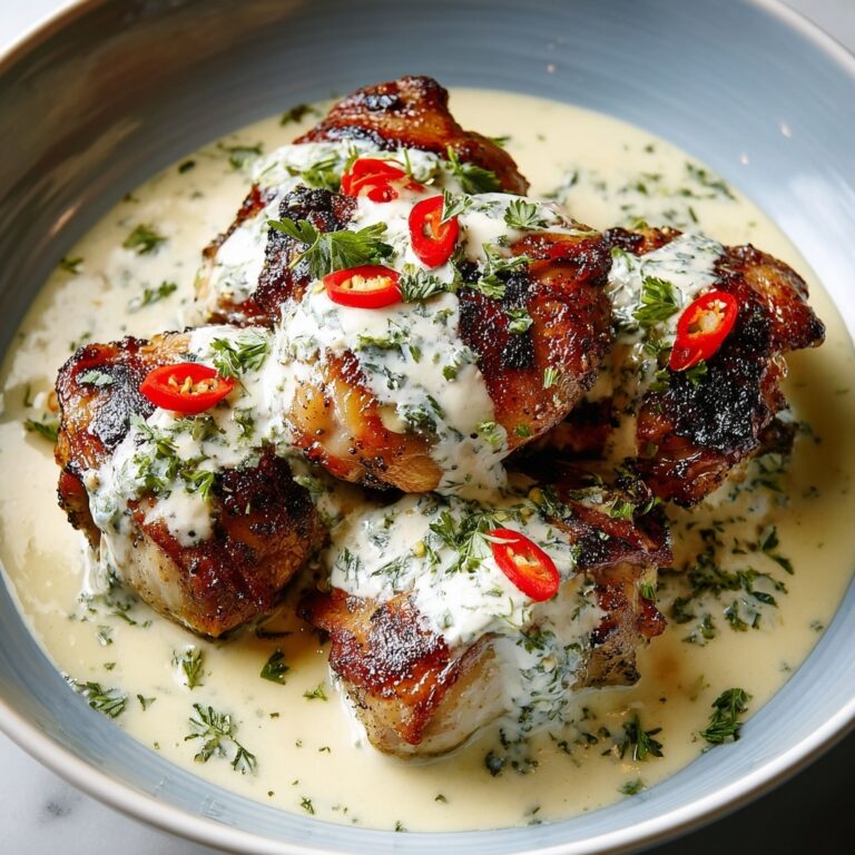 Turkish Chicken with Creamy White Sauce Recipe