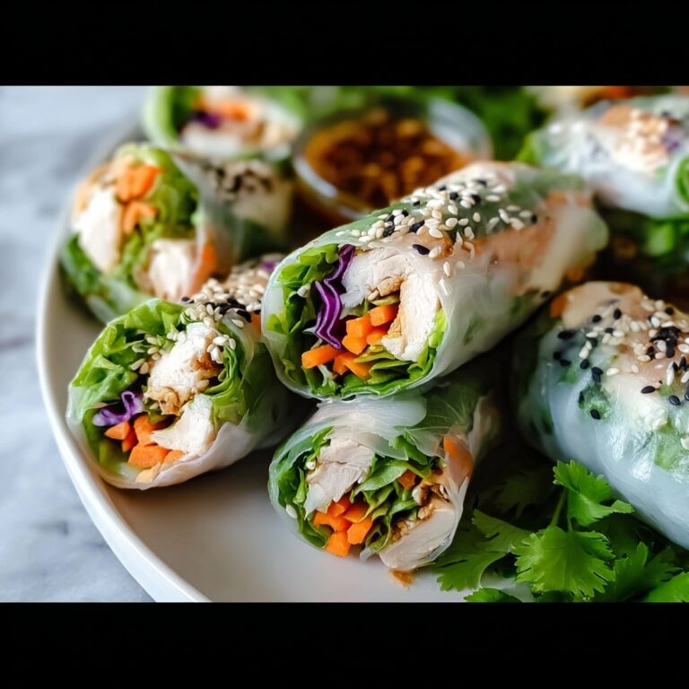 Chicken Spring Rolls with Hoisin Peanut Dipping Sauce Recipe