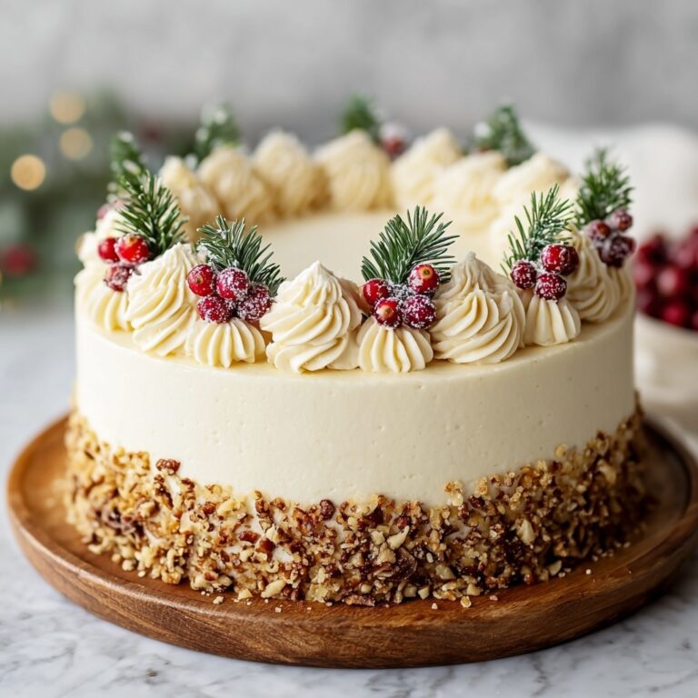 Christmas Spice Cake with Eggnog Buttercream Recipe
