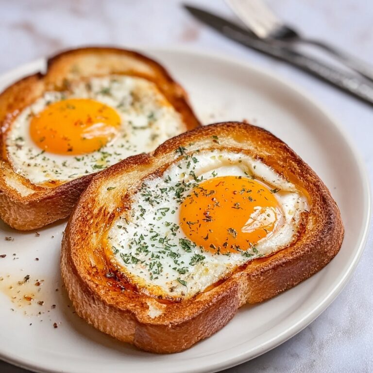 Egg Toast with Optional Toppings Recipe