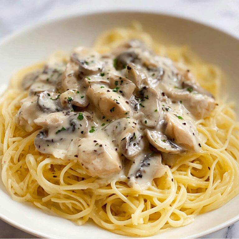Creamy Chicken & Mushroom Dream Spaghetti Recipe