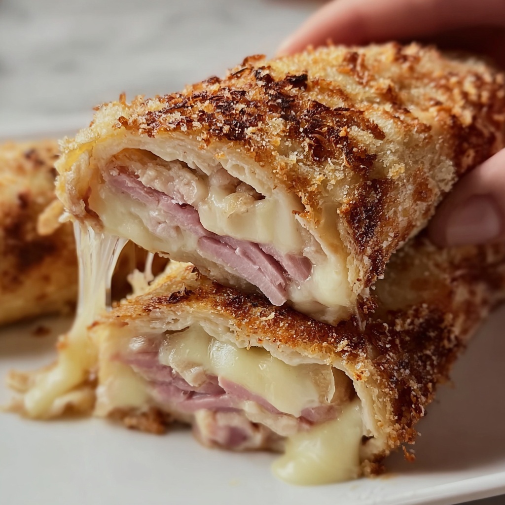 Savory Chicken Cordon Bleu Stromboli Recipe - Recipe Image