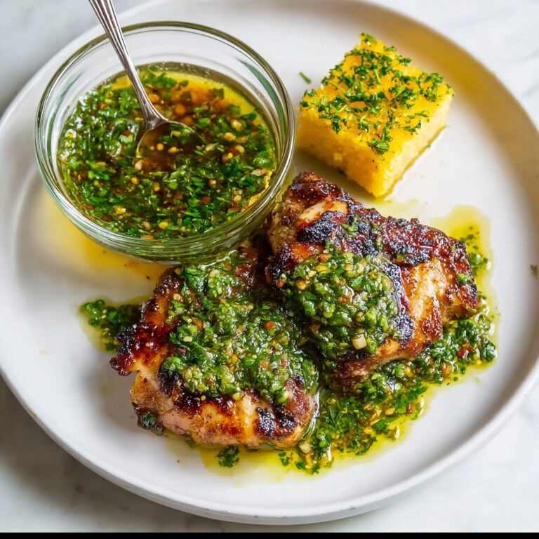 Grilled Chicken Thighs with Chimichurri Recipe