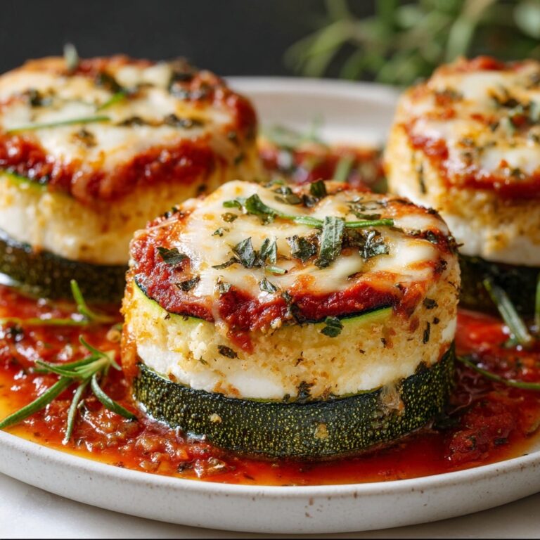 Layered Zucchini Ricotta Melts with Marinara Recipe