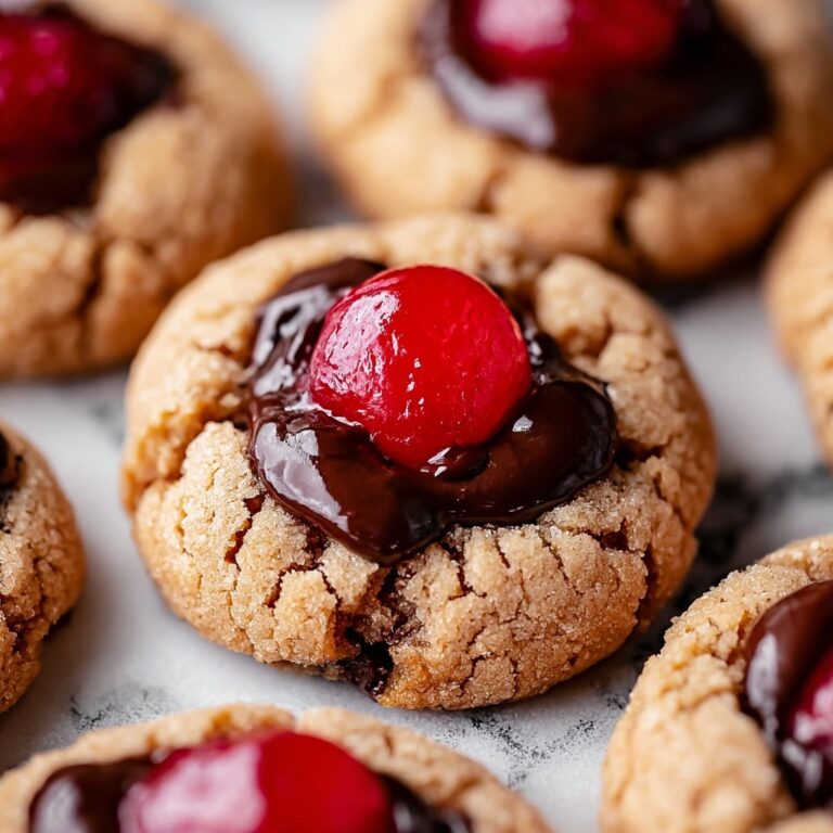 Chocolate Cherry Blossom Cookies Recipe