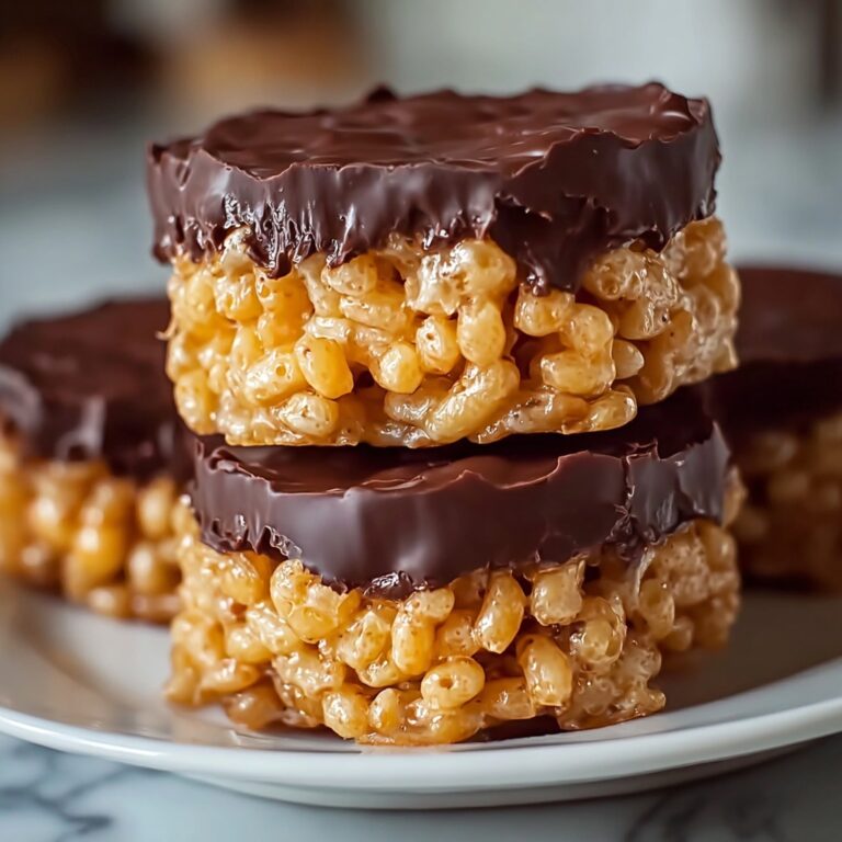 Peanut Butter Chocolate Rice Krispie Treat Cups Recipe