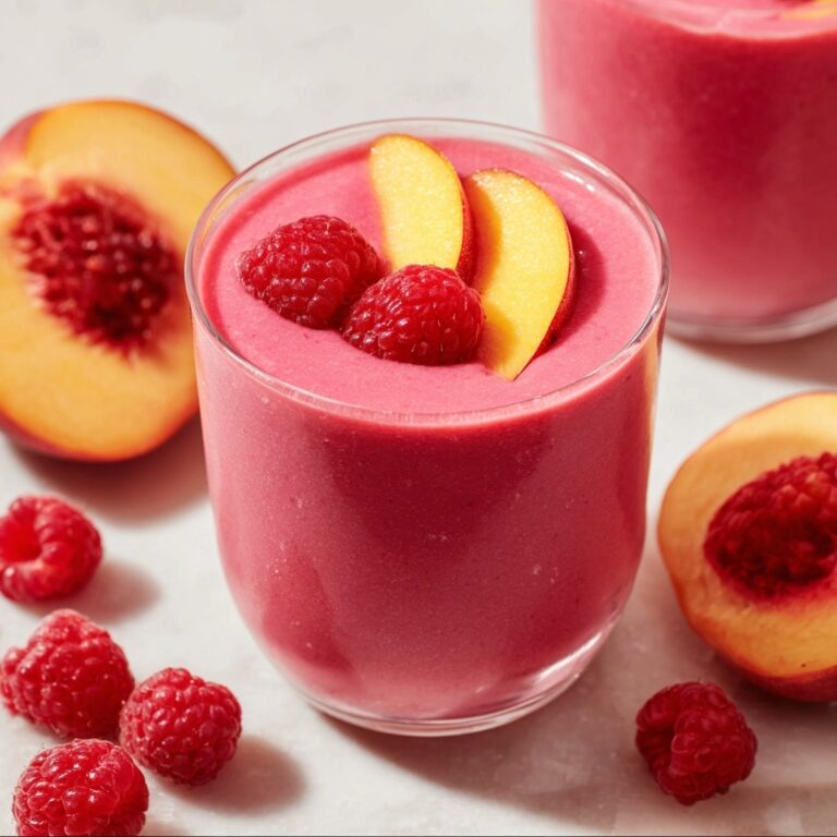 Raspberry Peach Smoothie Recipe