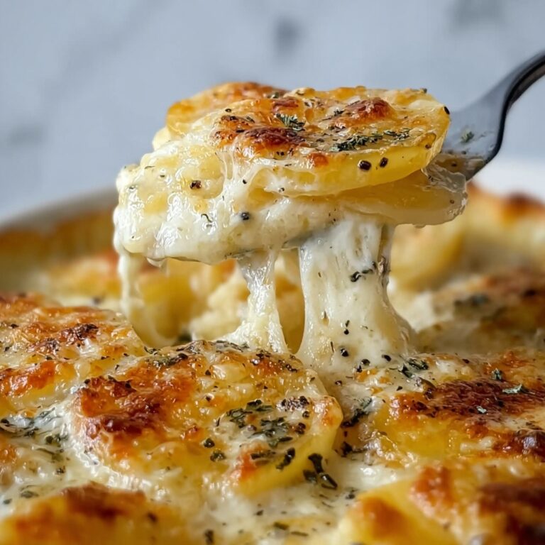 Cheesy Garlic Scalloped Potatoes Recipe