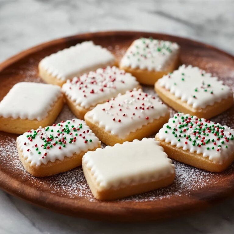 Christmas White Chocolate-Dipped Sugar Wafers Recipe
