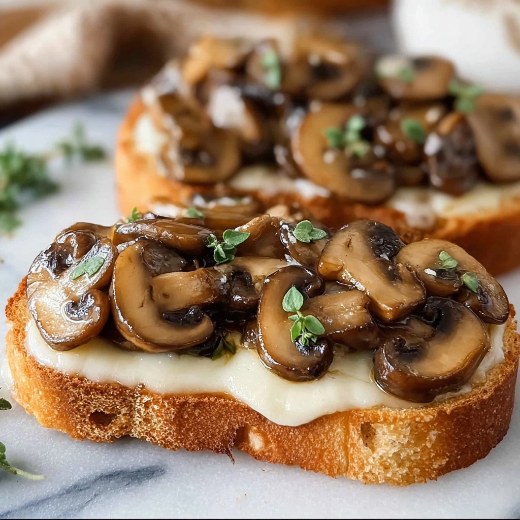 Garlic Mushroom Toast Recipe - Recipe Image