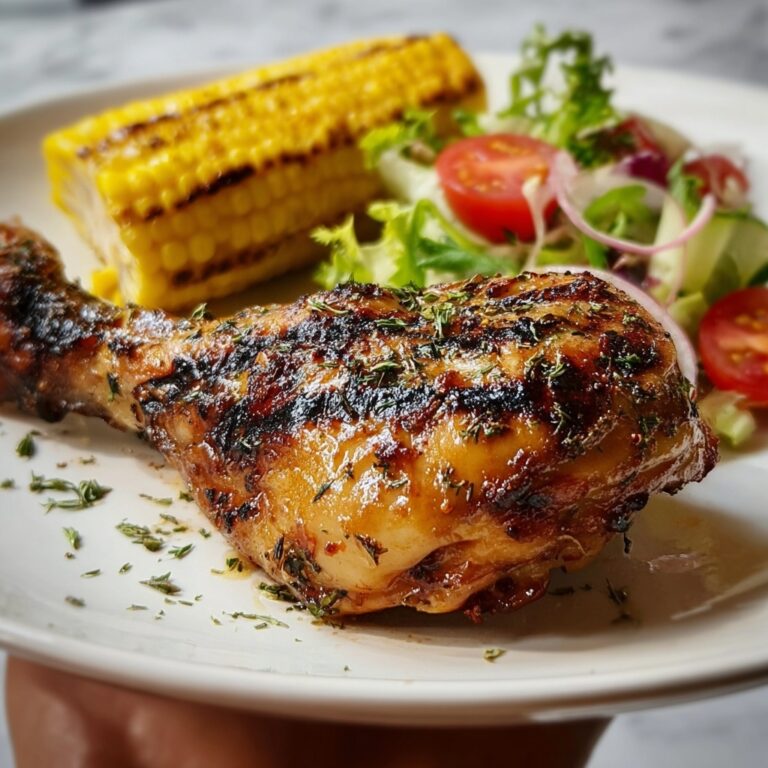 Grilled Spicy Herb Chicken Legs Recipe