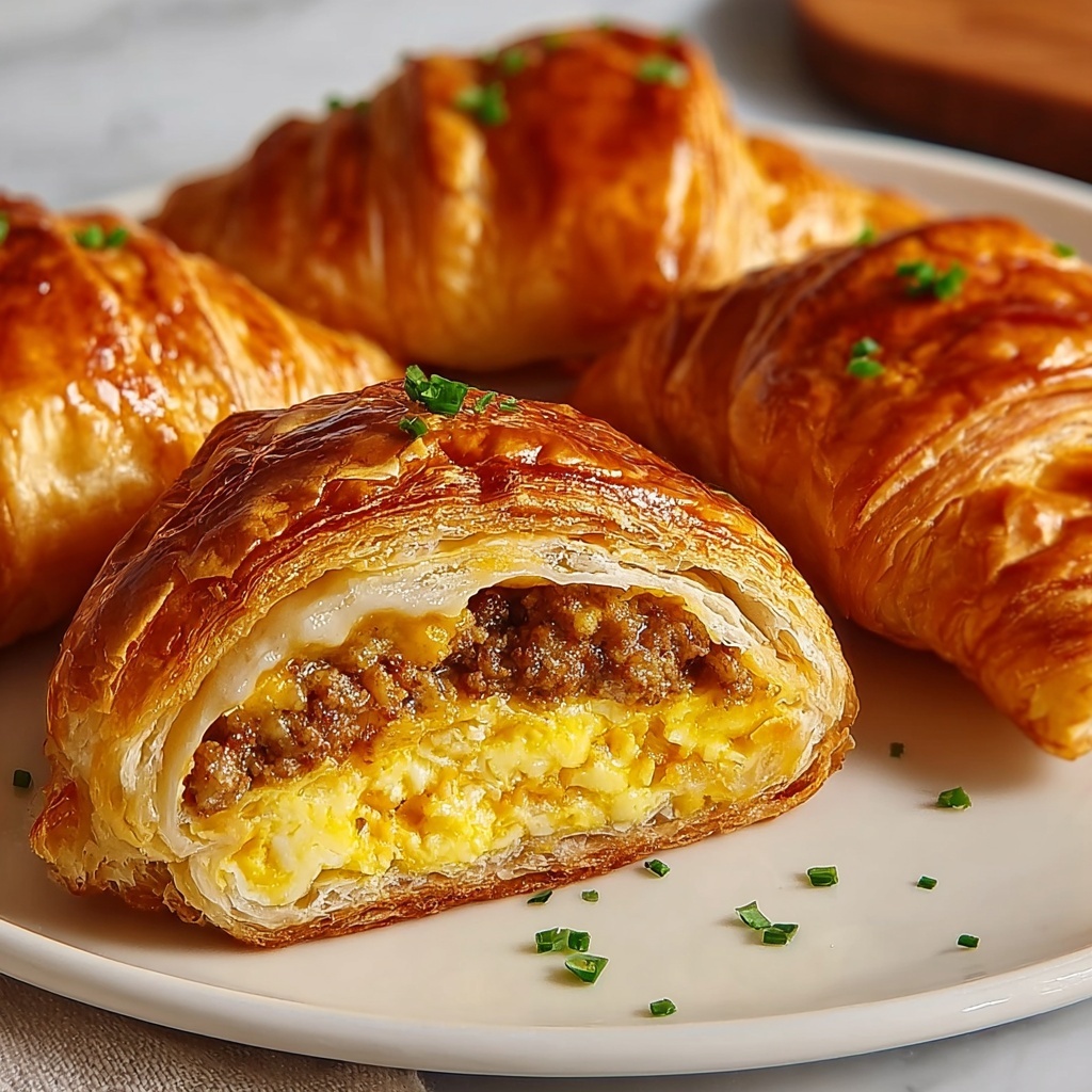 Sausage, Egg & Cheese Crescent Rolls Recipe - Recipe Image