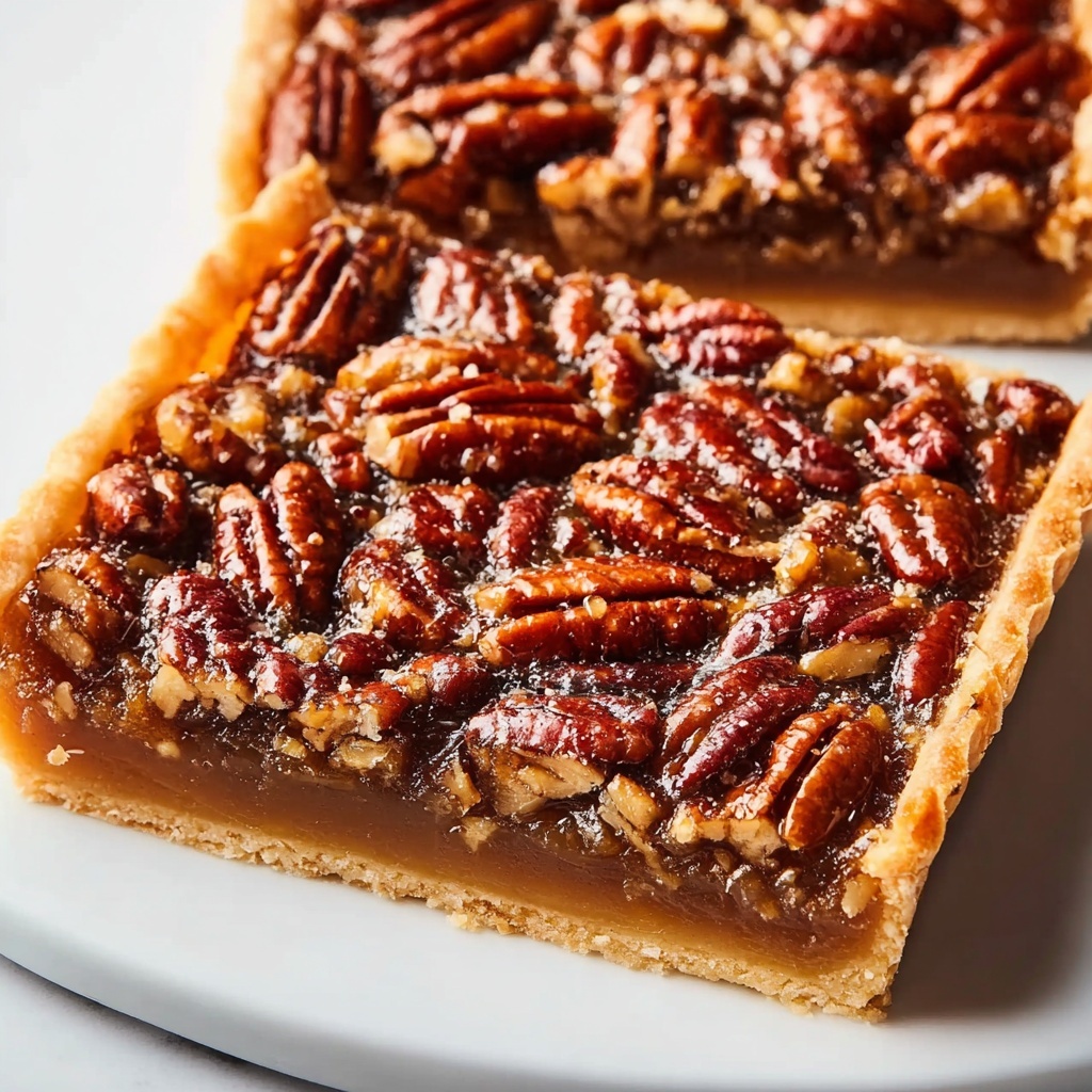 Vegan Pecan Pie Bars Recipe - Recipe Image