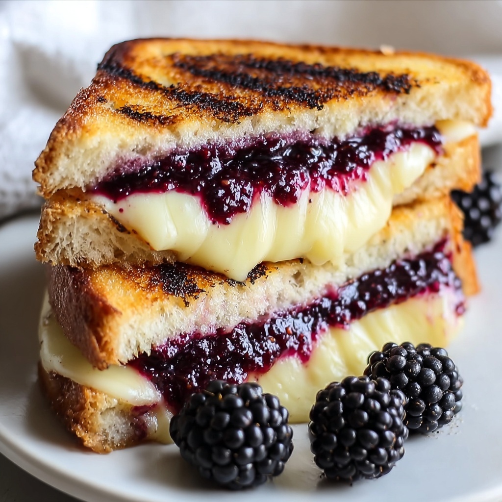 Balsamic Blackberry Bliss Grilled Cheese Recipe - Recipe Image