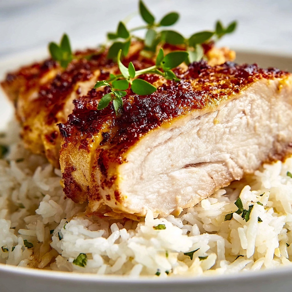 Oven Baked Chicken and Rice Recipe - Recipe Image