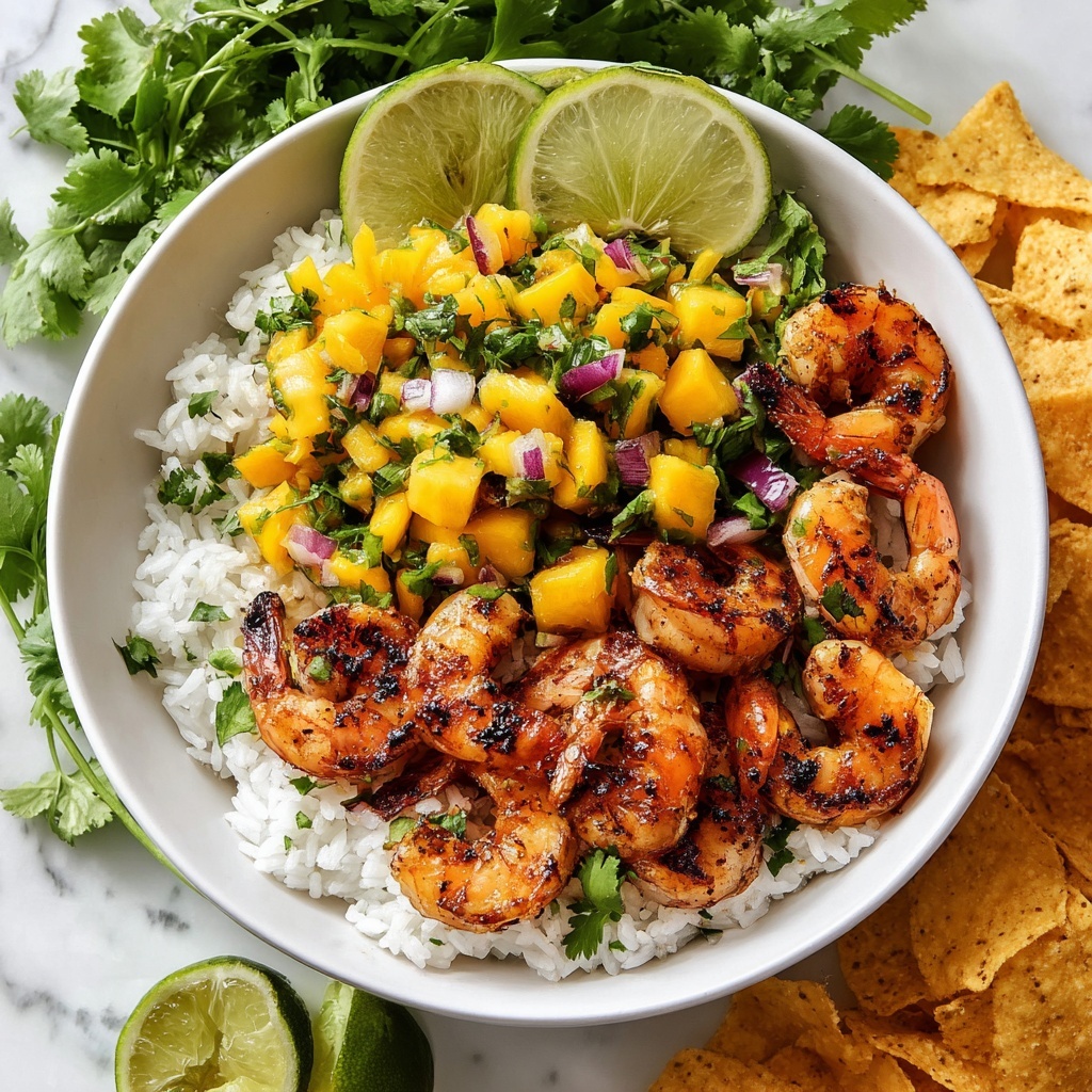 Chili Lime Shrimp Bowls with Mango-Avocado Salsa Recipe - Recipe Image