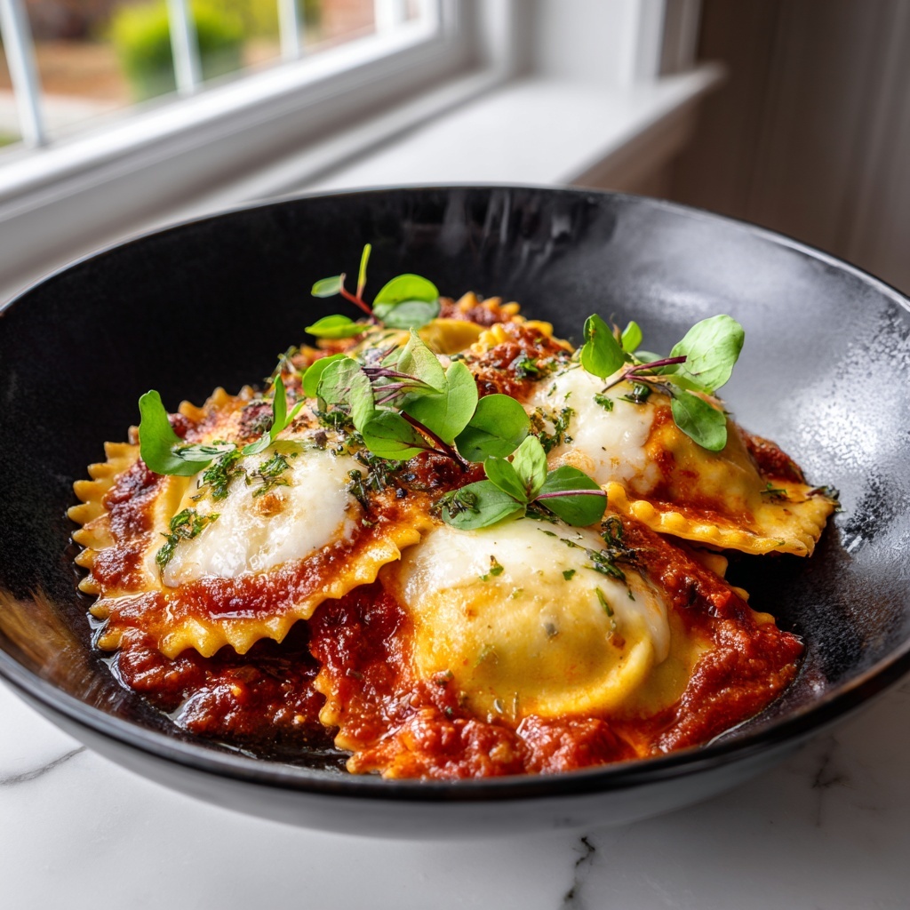 Easy Crockpot Ravioli Lasagna Recipe - Recipe Image