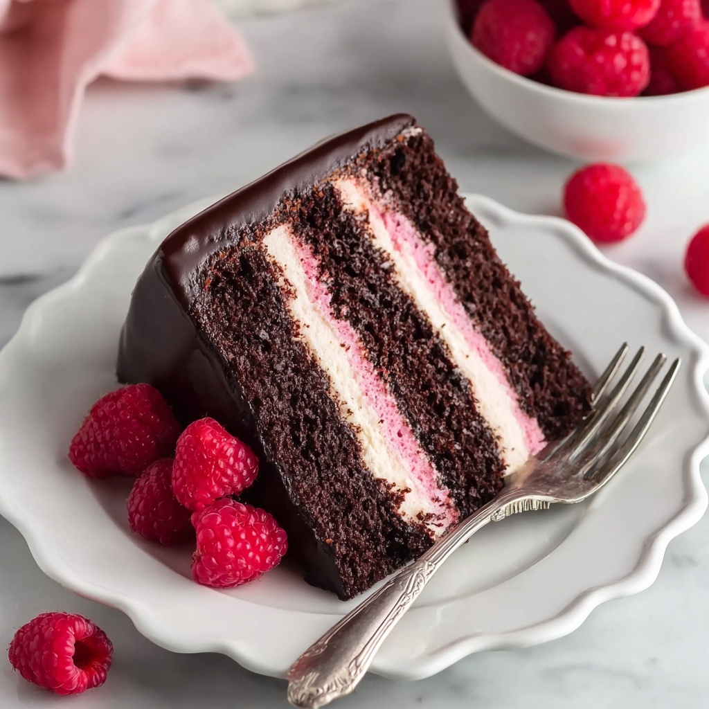 Chocolate Raspberry Cake with Ganache Recipe - Recipe Image