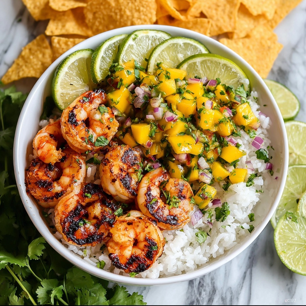 Chili Lime Shrimp Bowls with Mango-Avocado Salsa Recipe - Recipe Image