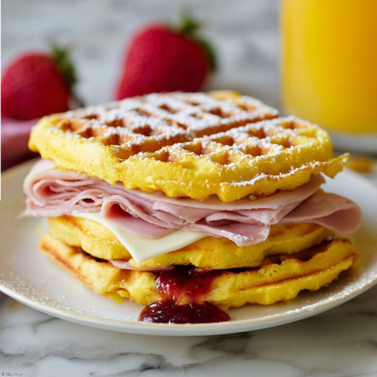 Monte Cristo Waffle Sandwiches Recipe